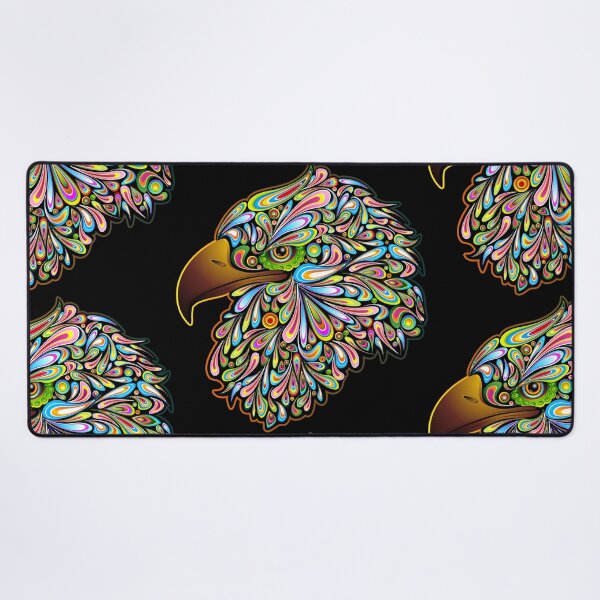 Item preview, Eagle Psychedelic Art Portrait designed and sold by BluedarkArt.