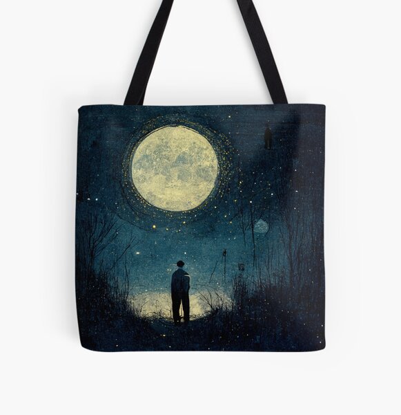 Item preview, A man lies in the moon designed and sold by mayza-shop.