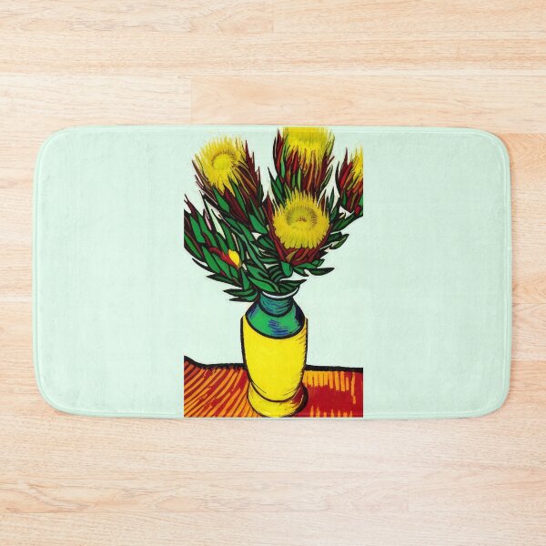 Item preview, Van Gogh protea flowers in a vase (#20) [Create a set!] designed and sold by SolidEarthArt.