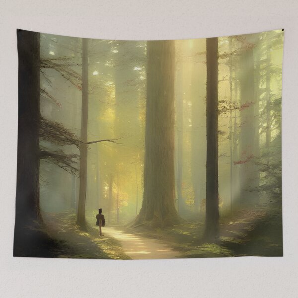Item preview, forest nature trees , nature matte painting #12 designed and sold by supeart.