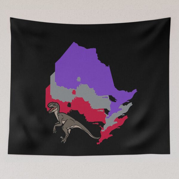 Item preview, Ontario Border, Raptors (Retro) designed and sold by LatterDaze.