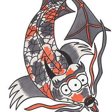 Artwork thumbnail, Koi Dragon by ArtbyMel