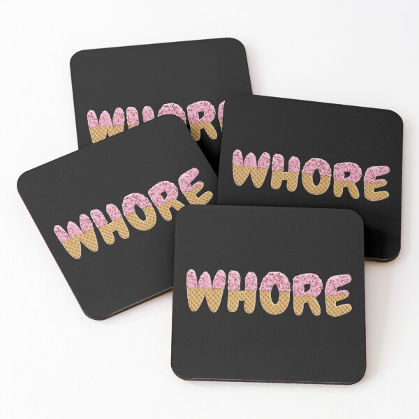 Item preview, Whore | Ice Cream Waffle Cone Letters Black designed and sold by KinkShoppe.