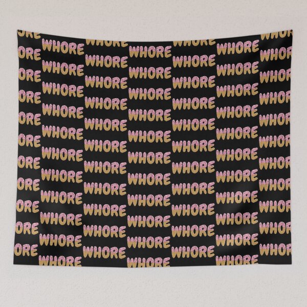 Item preview, Whore | Ice Cream Waffle Cone Letters Black designed and sold by KinkShoppe.