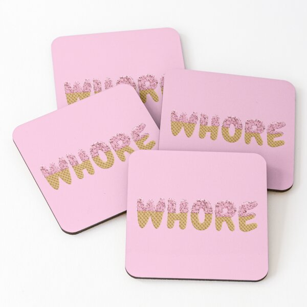 Item preview, Whore | Ice Cream Waffle Cone Letters Pink designed and sold by KinkShoppe.