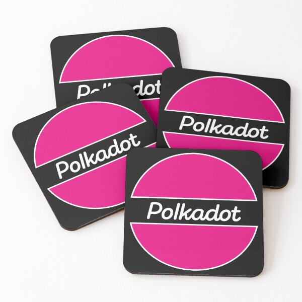 Item preview, Polkadot DOT Crypto Altcoin - Pink Semicircles designed and sold by CryptoMoods.