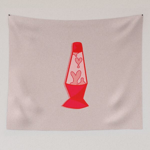 Item preview, Heart lava lamp designed and sold by lunarelves.