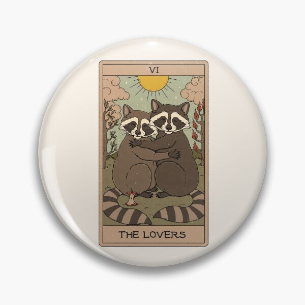 Item preview, The Lovers - Raccoons Tarot designed and sold by Thiago Corrêa.