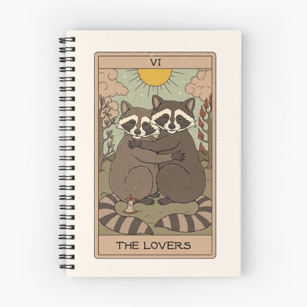 Item preview, The Lovers - Raccoons Tarot designed and sold by Thiago Corrêa.