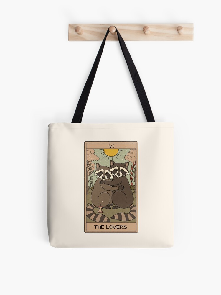 Tote Bag, The Lovers - Raccoons Tarot designed and sold by Thiago Corrêa