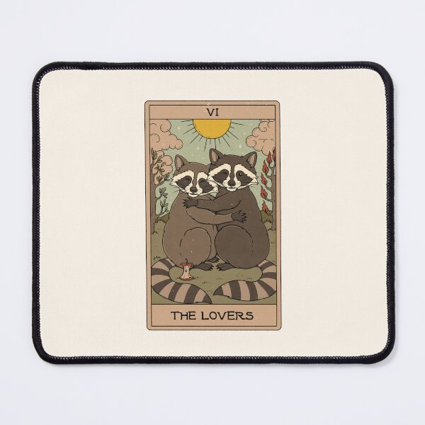 Item preview, The Lovers - Raccoons Tarot designed and sold by Thiago Corrêa.