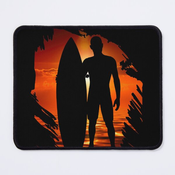 Item preview, Surfing in paradise - tropical beach designed and sold by AspectArtWorks.