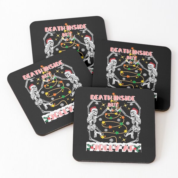 Item preview, Death inside but jolly af merry Christmas Christmas tree  designed and sold by DesignsbyMona.