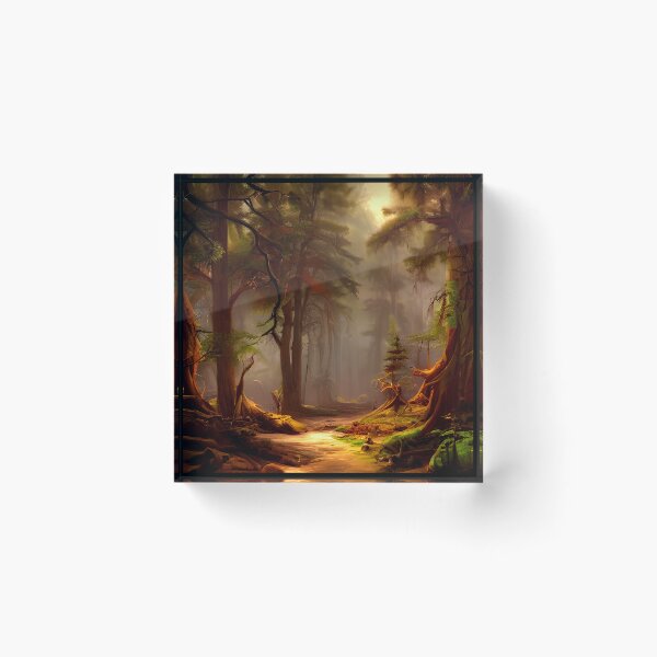 Item preview, forest nature trees , nature matte painting #15 designed and sold by supeart.