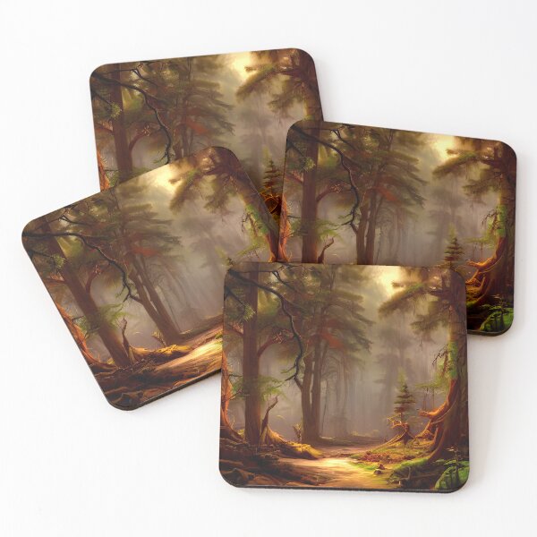Item preview, forest nature trees , nature matte painting #15 designed and sold by supeart.