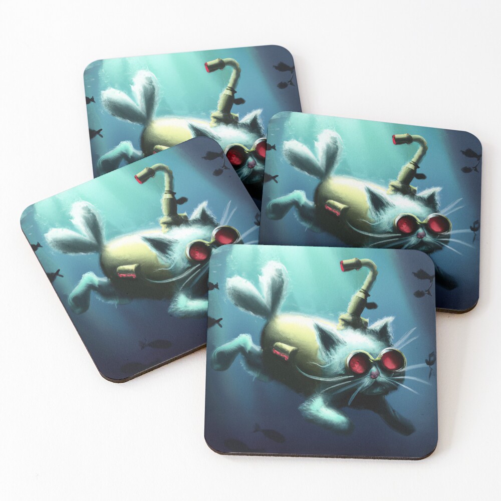 Item preview, Coasters (Set of 4) designed and sold by AI-Max.