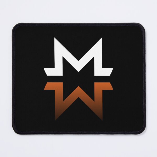 Item preview, Monero XMR Crypto Altcoin - Reflected Orange White Logo designed and sold by CryptoMoods.
