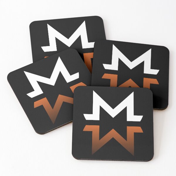 Item preview, Monero XMR Crypto Altcoin - Reflected Orange White Logo designed and sold by CryptoMoods.