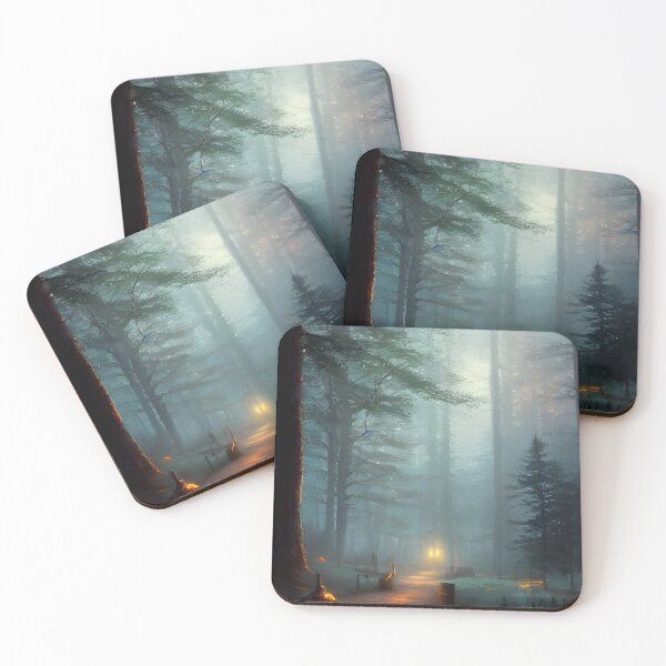 Item preview, forest nature trees , nature matte painting #17 designed and sold by supeart.