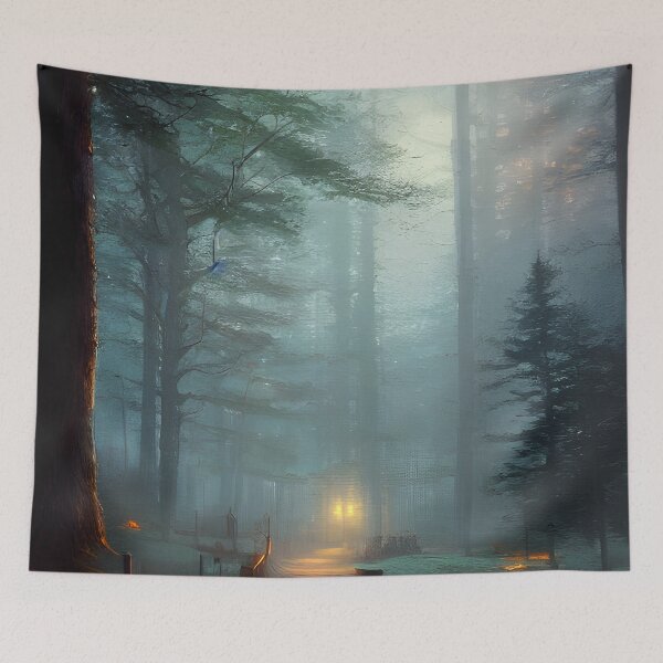 Item preview, forest nature trees , nature matte painting #17 designed and sold by supeart.