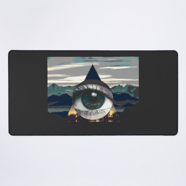 Item preview, abstract polyscape one eye designed and sold by vidyaroul.