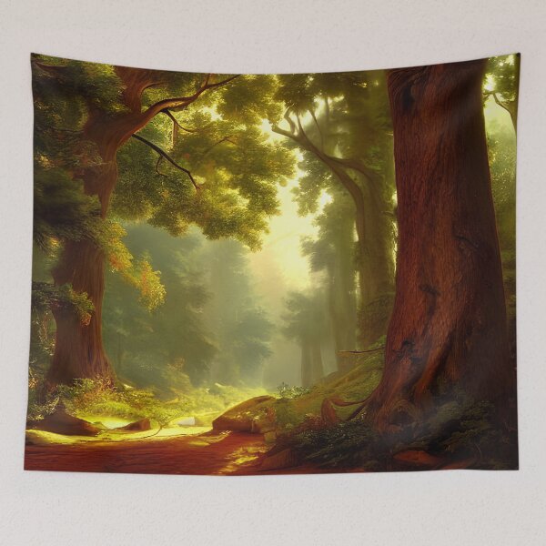 Item preview, forest nature trees , nature matte painting #18 designed and sold by supeart.