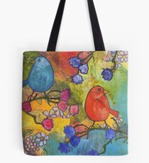 2 Birds Tote Bag