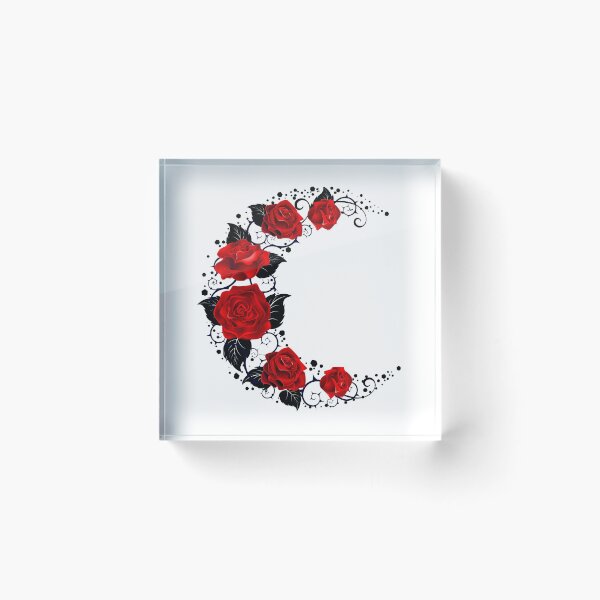 Item preview, The moon of red roses designed and sold by Blackmoon9.
