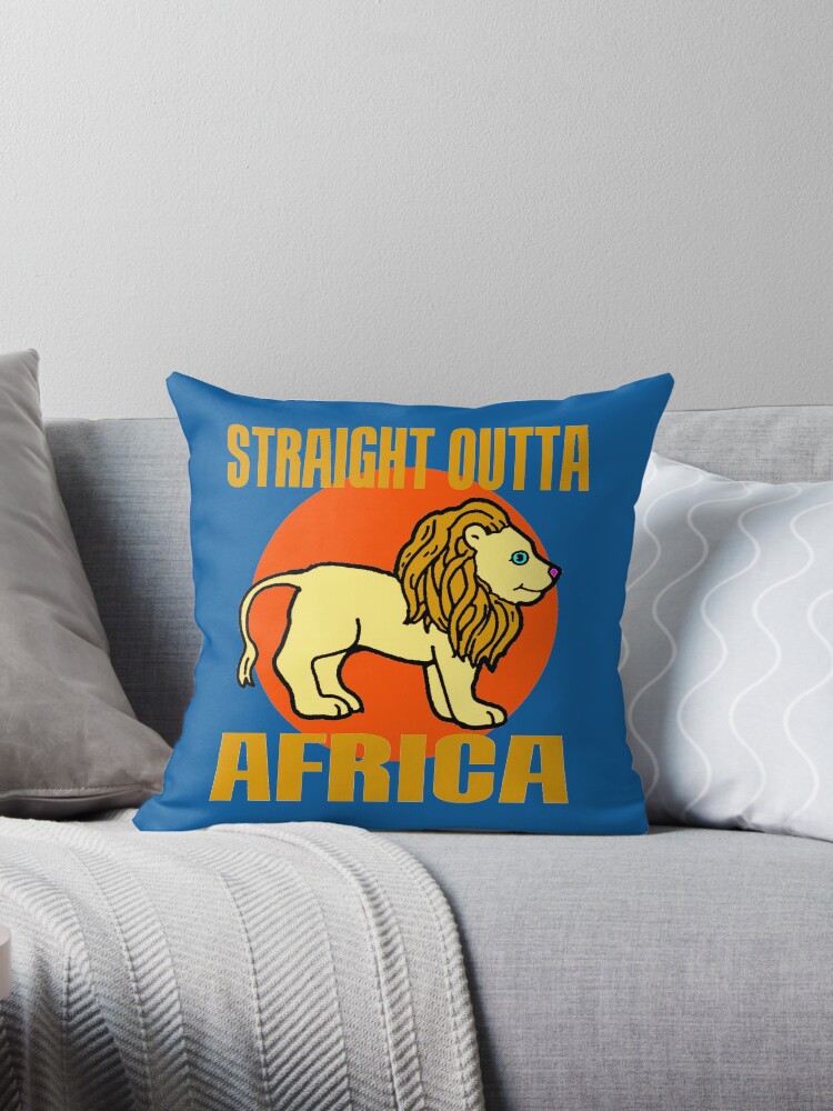 lion throw pillow