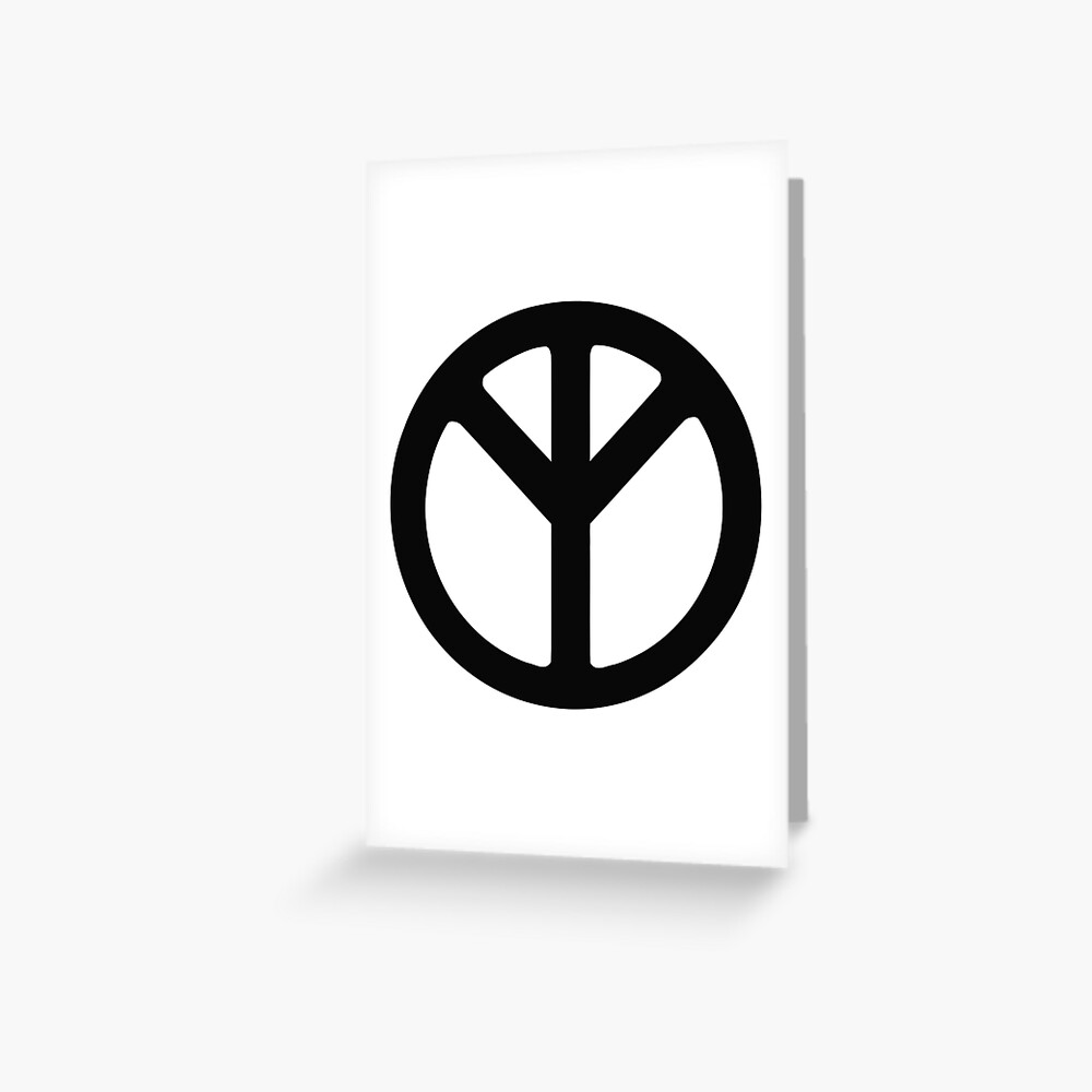 reverse-peace-sign-greeting-card-for-sale-by-antisheep-redbubble