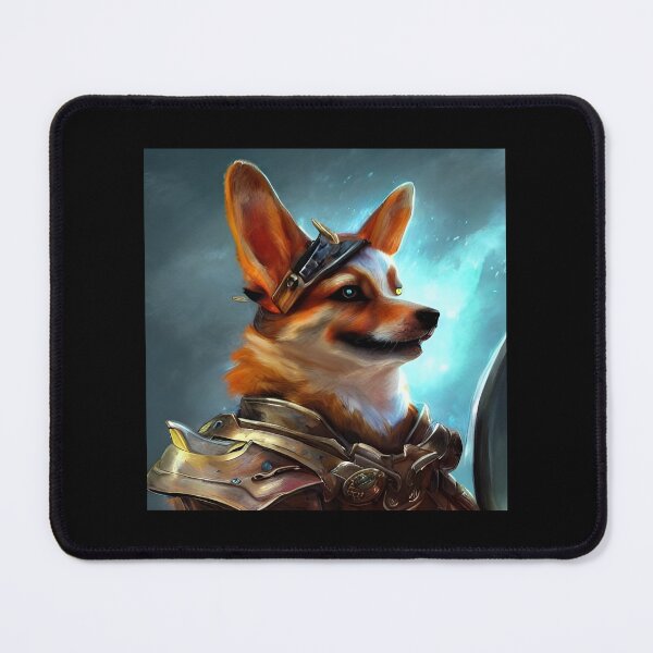 Item preview, AI Generated Art, War Corgi designed and sold by RabbitHoleMI.