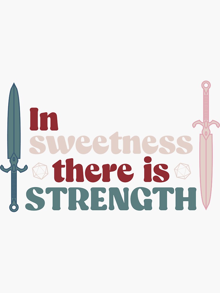 "In Sweetness There Is Strength - A Crown of Candy" Sticker for Sale by ...