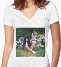 SZA Poster Women's Fitted V-Neck T-Shirt