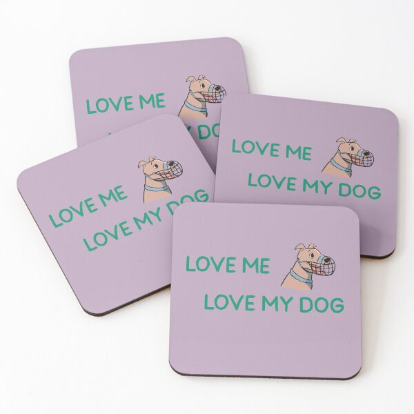 Item preview, Love Me, Love My Muzzled Dog designed and sold by kookycomet.