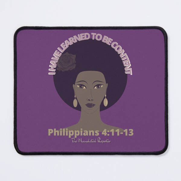 Item preview, I Have Learned to be Content KJV - Vintage Purple designed and sold by TheReporter1.