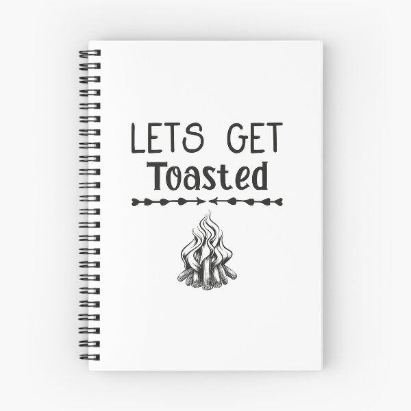 Item preview, Let's Get Toasted Campfire & Marshmallow Camping, lets get toasted,camping,camper,campfire designed and sold by RedArtsDesign.
