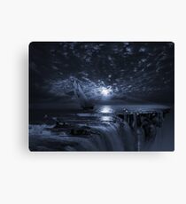 Final Frontier Voyager (FES) The Flat Earth Society Canvas Print