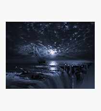 Final Frontier Voyager (FES) The Flat Earth Society Photographic Print