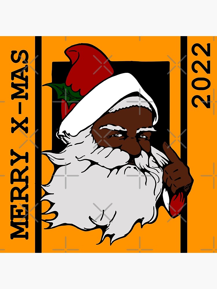 Impression photo « Père Noël noir Père Noël afro Noël Africain