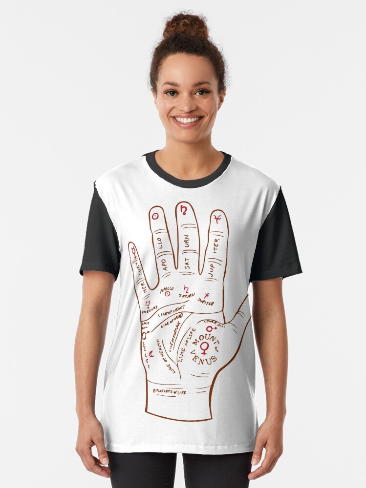 Alternate view of Palmistry // Palm Reading // Palm Reader Graphic T-Shirt
