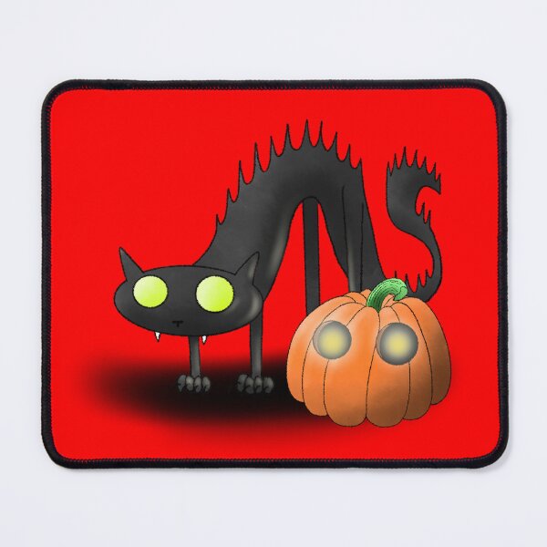 Item preview, Creepy Cute Hallowe’en Cat Digital Painting (Crooties) designed and sold by Tarnya Jones.