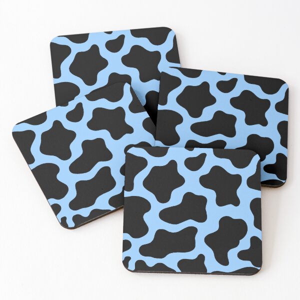 Item preview, Black and light blue Cow Pattern designed and sold by daenyses.
