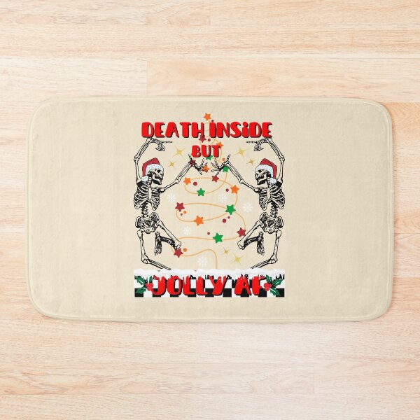 Item preview, Death inside but jolly af merry Christmas Christmas tree  designed and sold by DesignsbyMona.