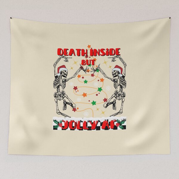 Item preview, Death inside but jolly af merry Christmas Christmas tree  designed and sold by DesignsbyMona.