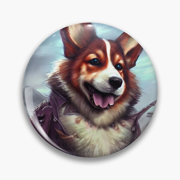 Item preview, AI Generated Art, War Corgi designed and sold by RabbitHoleMI.