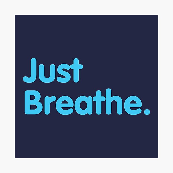 Item preview, Just Breathe - Text designed and sold by krapart.