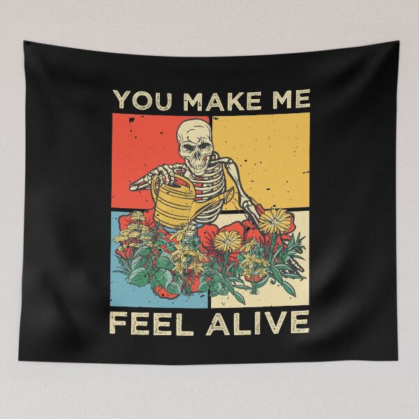 Item preview, You Make Me Feel Alive Skeleton Lovers designed and sold by Miaramar.