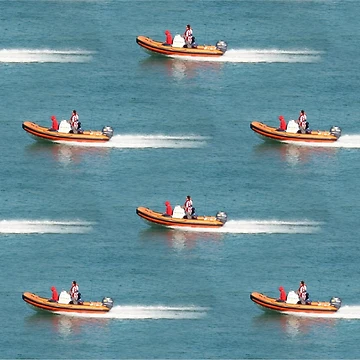 Artwork thumbnail, Boat Racing (pattern) by Yampimon