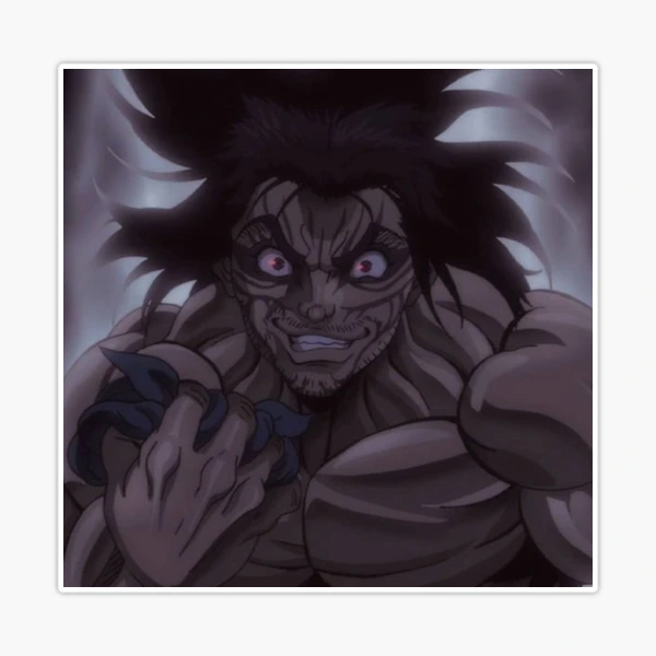 Yuichiro Hanma Baki the grappler sticker Sticker for Sale by