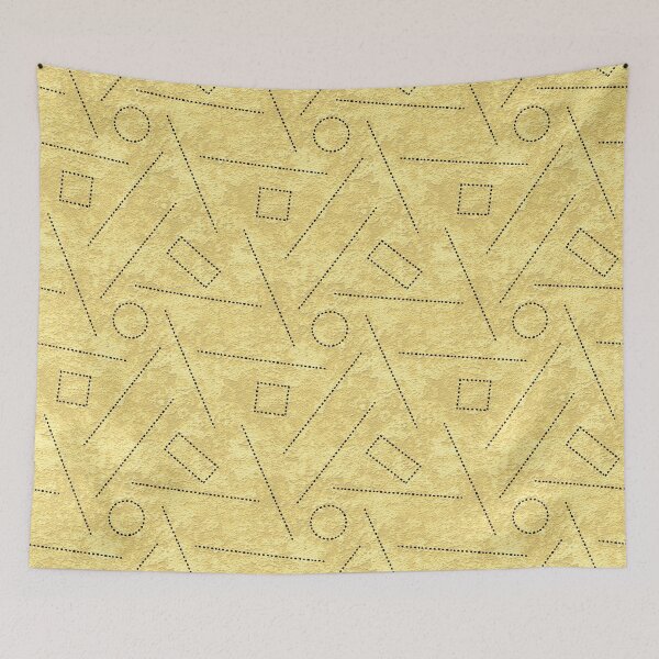 Item preview,   Geometric shapes on a yellow background designed and sold by Olha Volokhova.